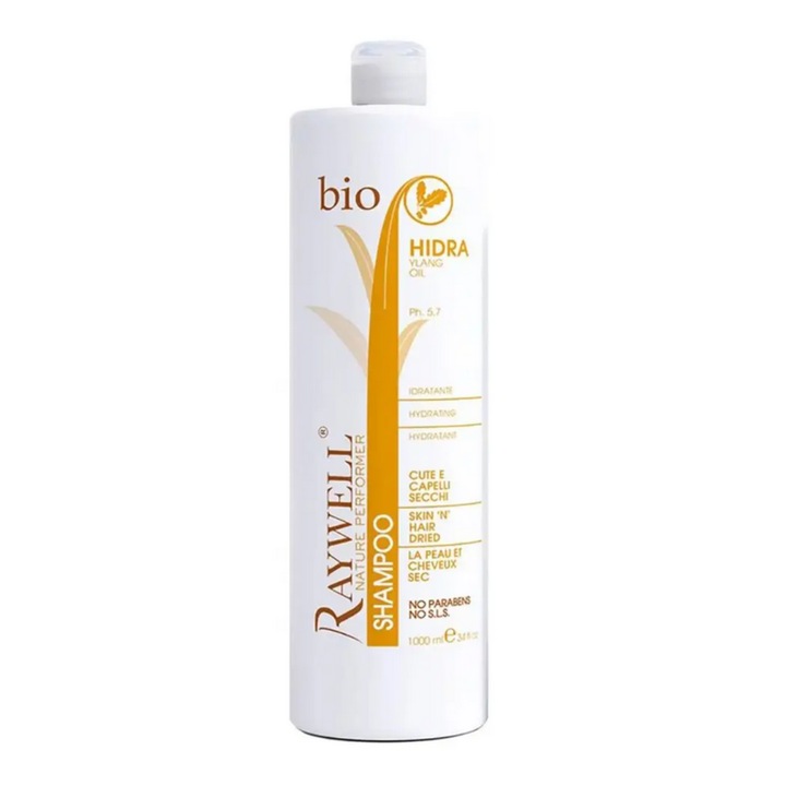 Sampon fara SLS - HIDRA Pentru Par Uscat, RAYWELL, 1000ml