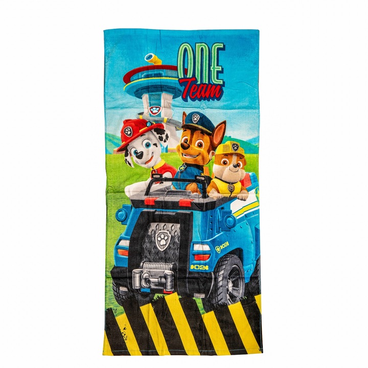 Paw Patrol fürdő- vagy strandtörölköző, Carbotex, 70X 140CM, többszínű
