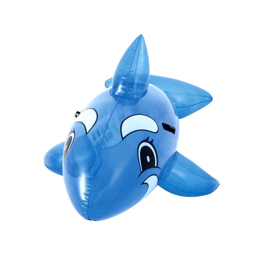 Delfin gonflabil cu maner, Zola, albastru , dimensiuni 157 x 94 cm