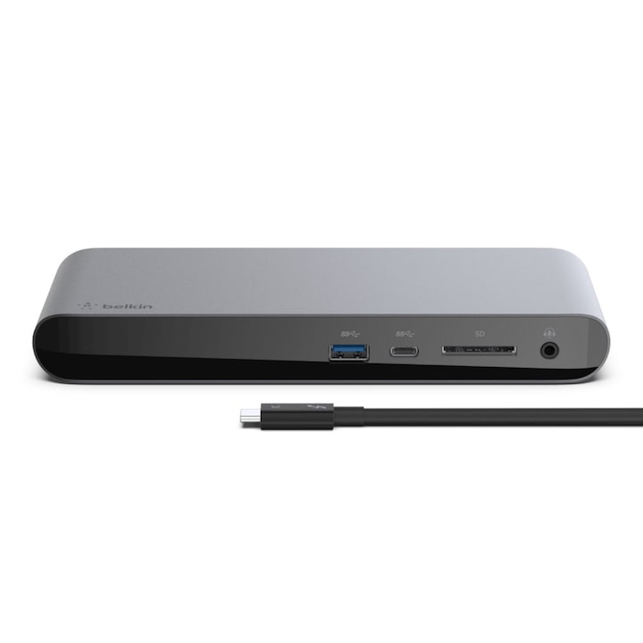 Докинг станция Belkin Thunderbolt 3 Dock Pro с Thunderbolt 3 кабел, Черен