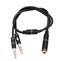 adaptor spliter audio jack 35mm 4 pini mama la 2 jack 35mm tata microfon - casca imagen 40_0_
0