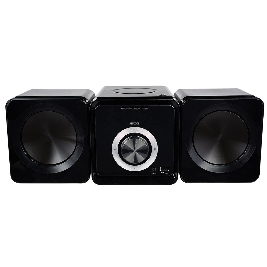 Microsistem audio ECG XMS 144 U, 2 x 5W, USB/MP3, CD, FM, telecomanda