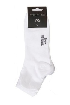 Set de sosete pentru barbati Cerruti 1881 3 pachet, Alb Set de sosete pentru barbati Cerruti 1881 3 pachet, Alb