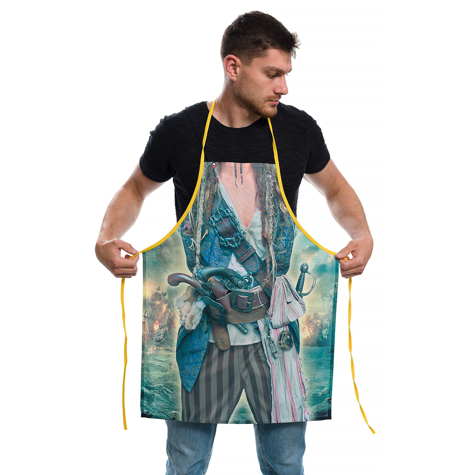 Sort bucatarie amuzant Printex, PIRATE, Multicolor, Marimea universala