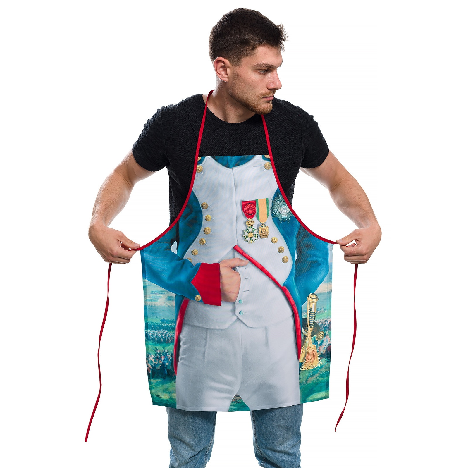 Sort bucatarie amuzant Printex, NAPOLEON, Multicolor, Marimea universala