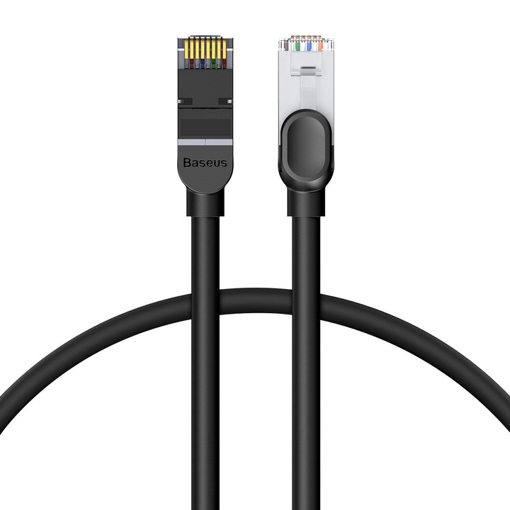 Baseus Cat 6 UTP Ethernet Rj45 hálózati kábel, lapos, 0.5 m, fekete