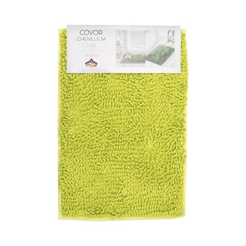 Covoras baie din microfibra-pvc Sta,verde,antialunecare,pufos