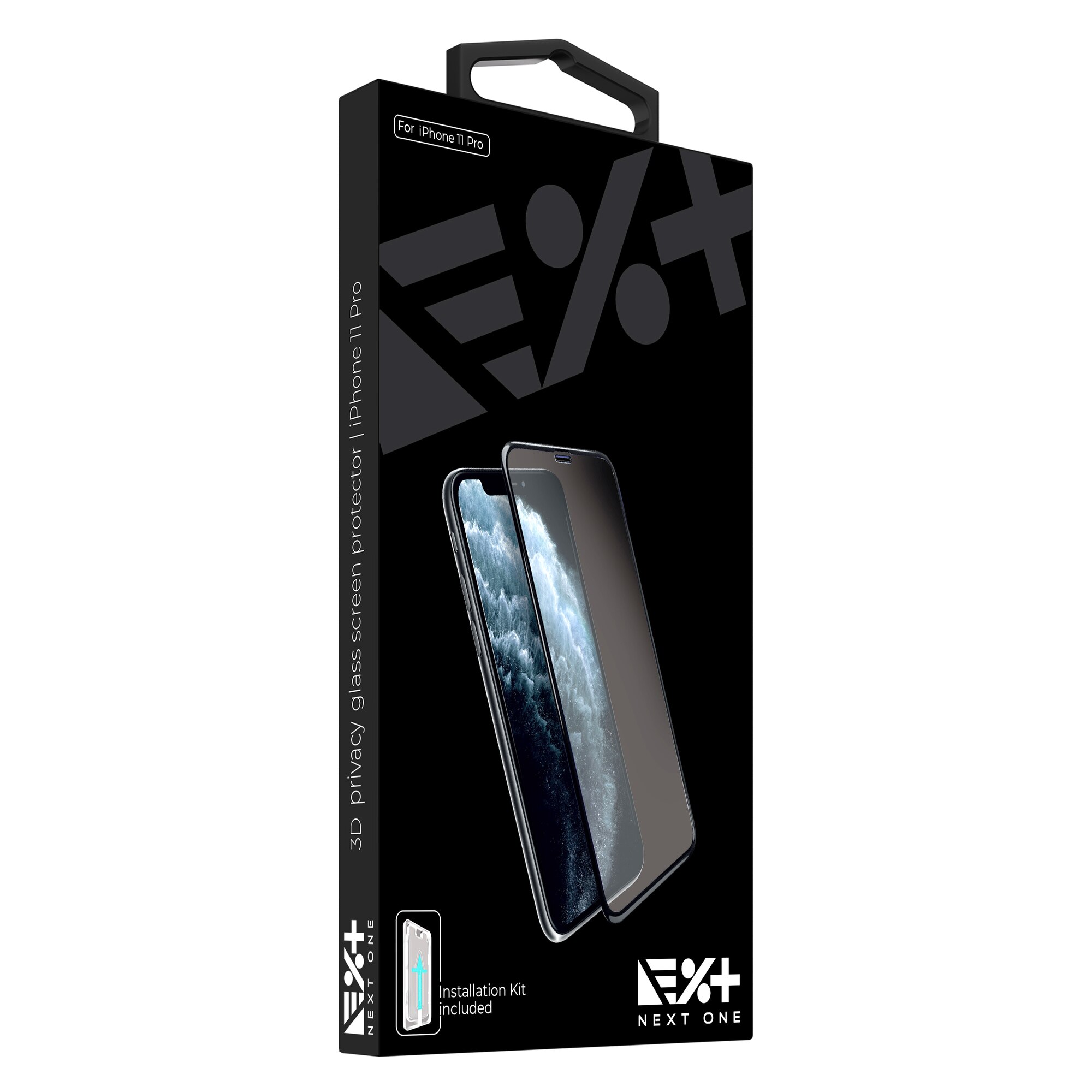 Folie protectie NEXT ONE 3D Glass Compatibil cu iPhone 11 Pro