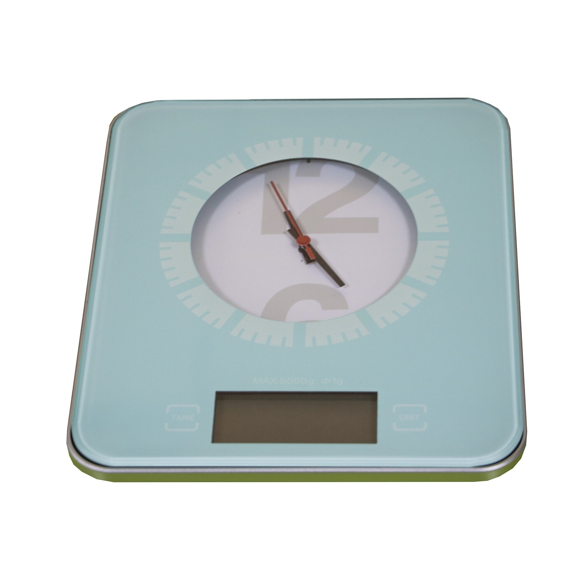 Cantar digital de bucatarie, cu ceas, 5 kg, Albastru deschis