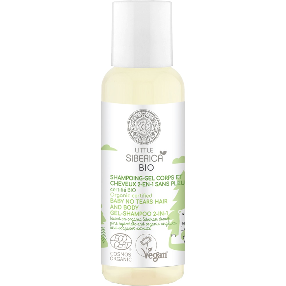 Sampon gel 2-in-1 Natura Siberica Little Siberica pentru par si corp fara lacrimi Copii 50 ml