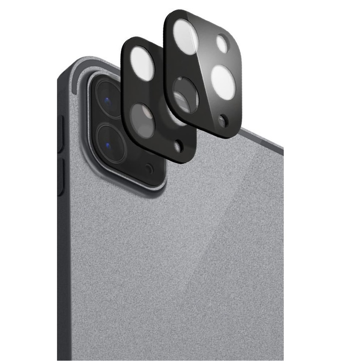 Set 2 folii sticla camera foto Spigen Glass FC compatibila cu iPad Pro 11 inch / iPad Pro 12.9 inch 2020/2021/2022 Black