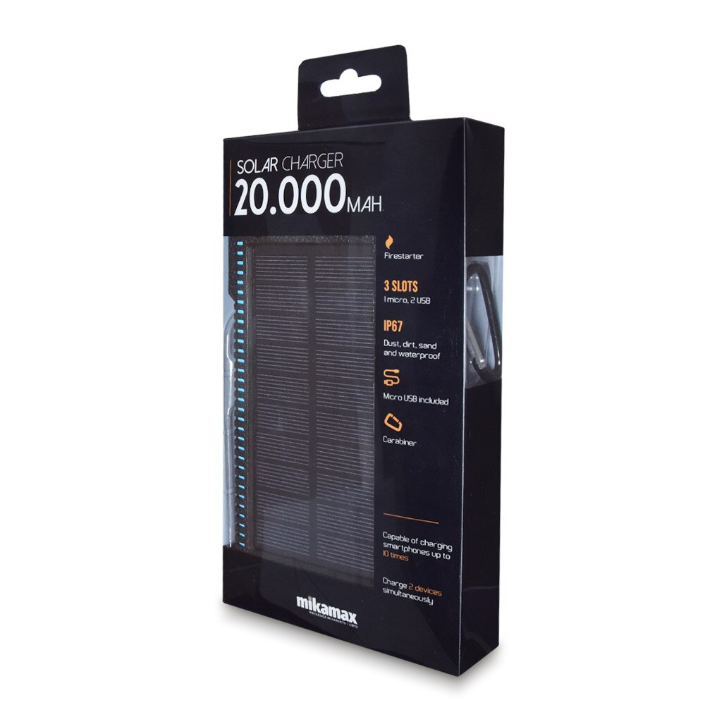 Baterie solara externa, Firestarter, 20.000 mAh