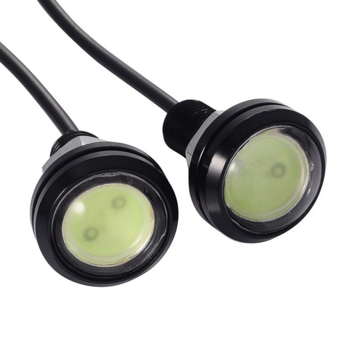 LED Auto elSales ELS-LRA , diametru 18 mm , alimentare 12 Volti , putere 9 W , galben