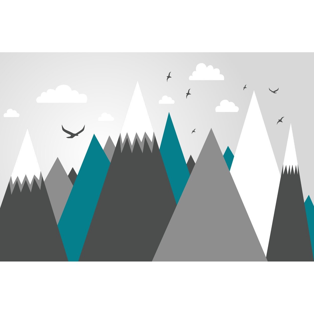 Fototapet - Varf de Munte - Turcoaz - 360 x 255 cm