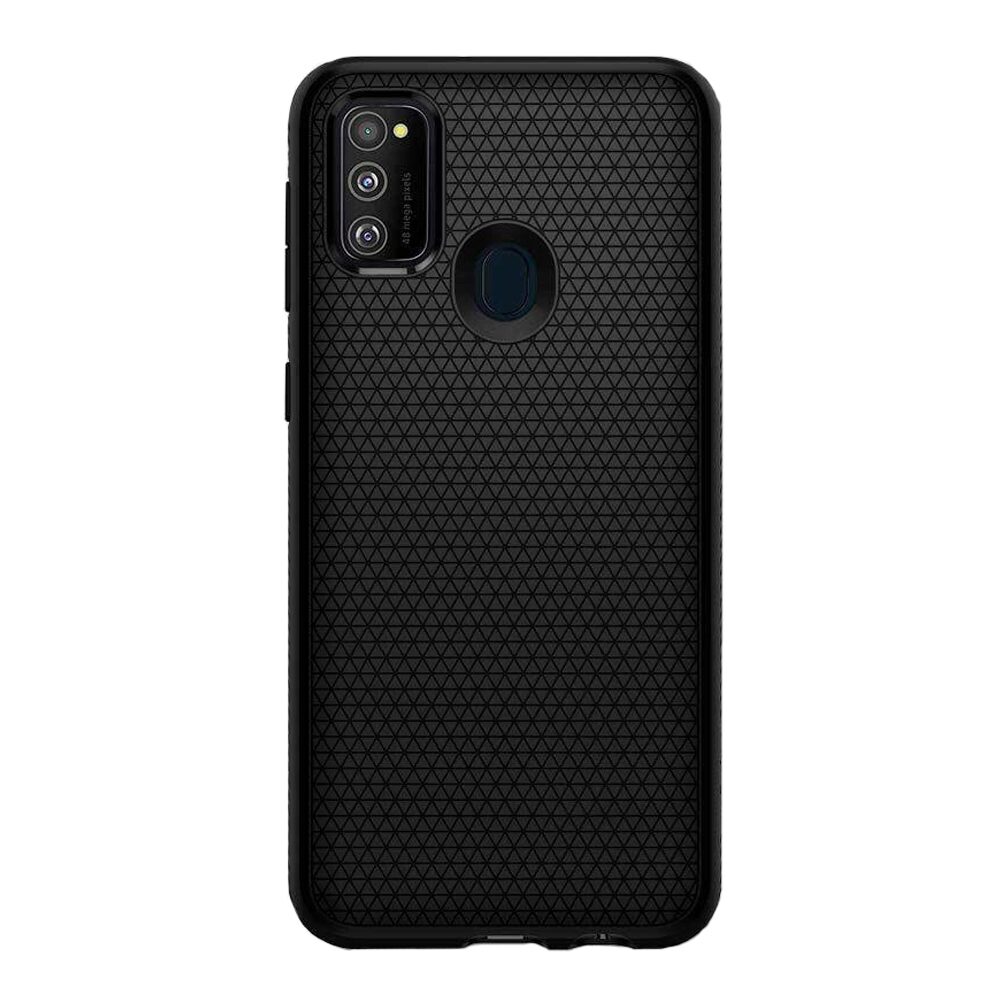 Husa Spigen Liquid Air pentru Samsung Galaxy M21, Anti amprenta, Negru