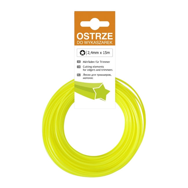 Fir taietor, 15 m x 2.5 mm, sectiune stea, pentru motocoasa