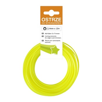 Fir taietor, 15 m x 2.5 mm, sectiune stea, pentru motocoasa Fir taietor, 15 m x 2.5 mm, sectiune stea, pentru motocoasa