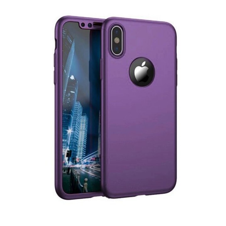 Husa 360 pentru iPhone X Purple