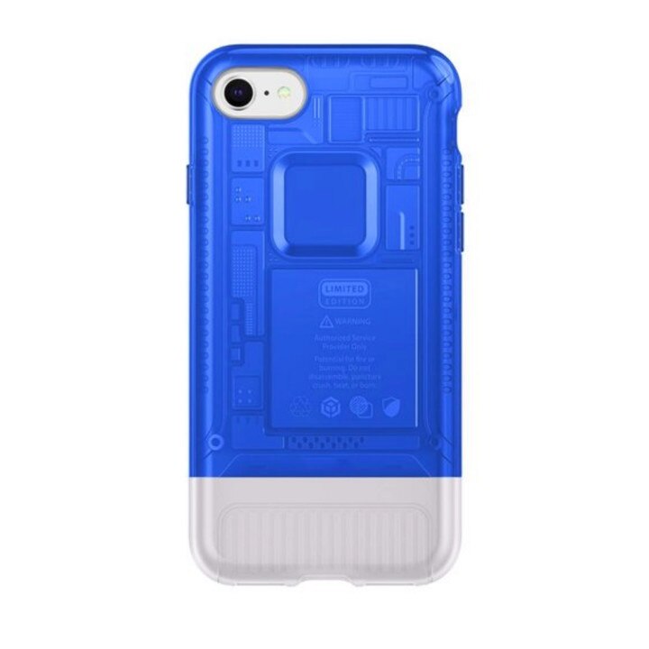 Husa Retro pentru iPhone 7+ Blue