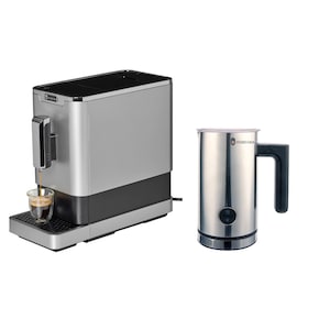 Pachet Espressor automat Studio Casa DIVA DE LUXE, cafea boabe, 1.1 l, 1470W, 19Bar, inox + Aparat Spumat Lapte SC1902