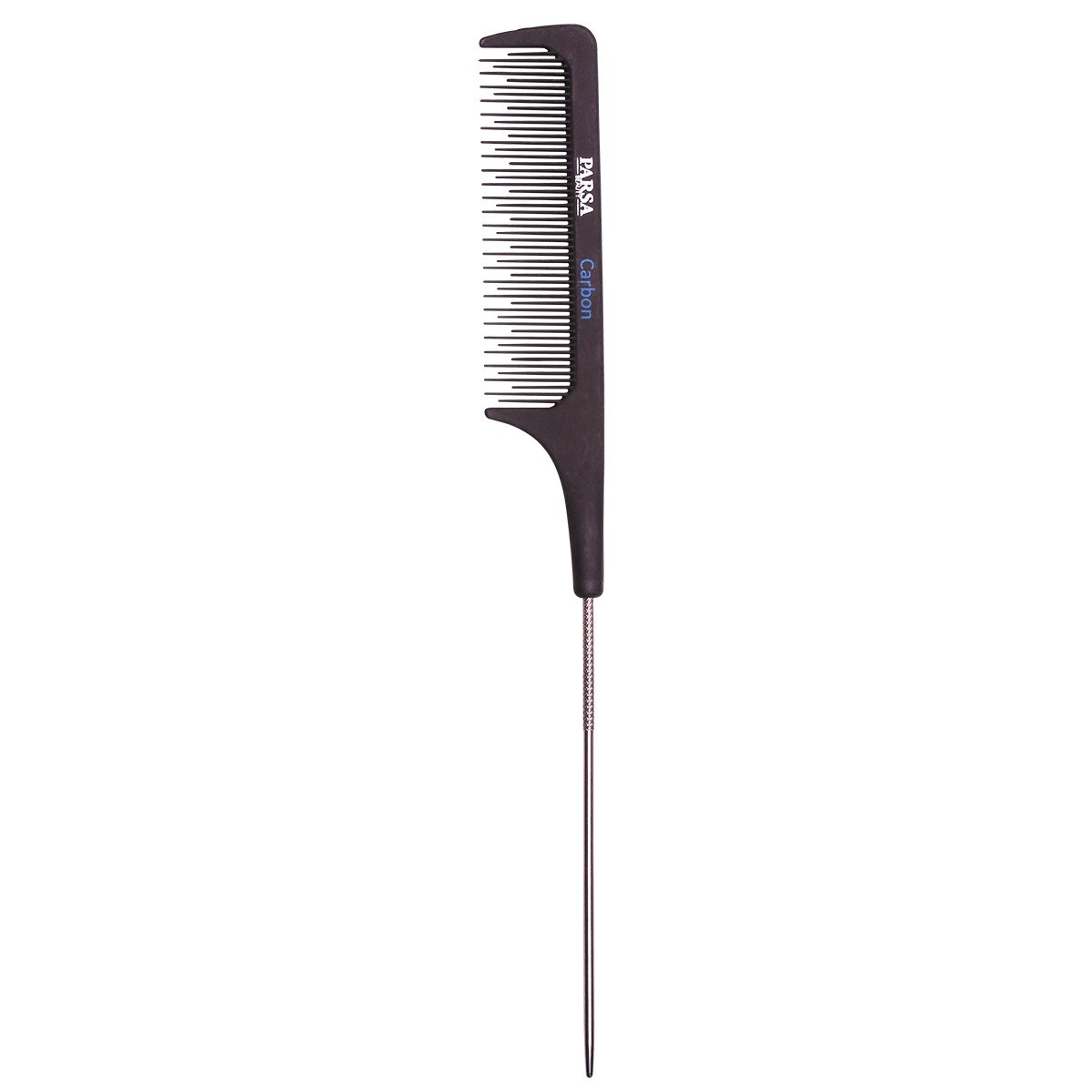 Pieptene Parsa Beauty, Carbon, Negru/Argintiu