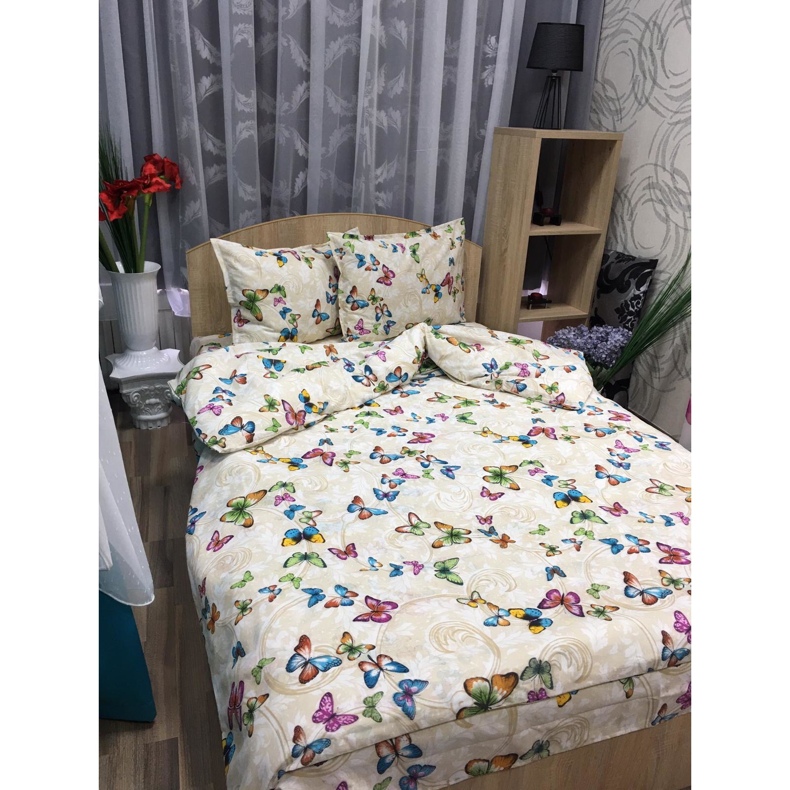 Lenjerie pat mediu, beige, pentru saltea intre 140-160cm, 