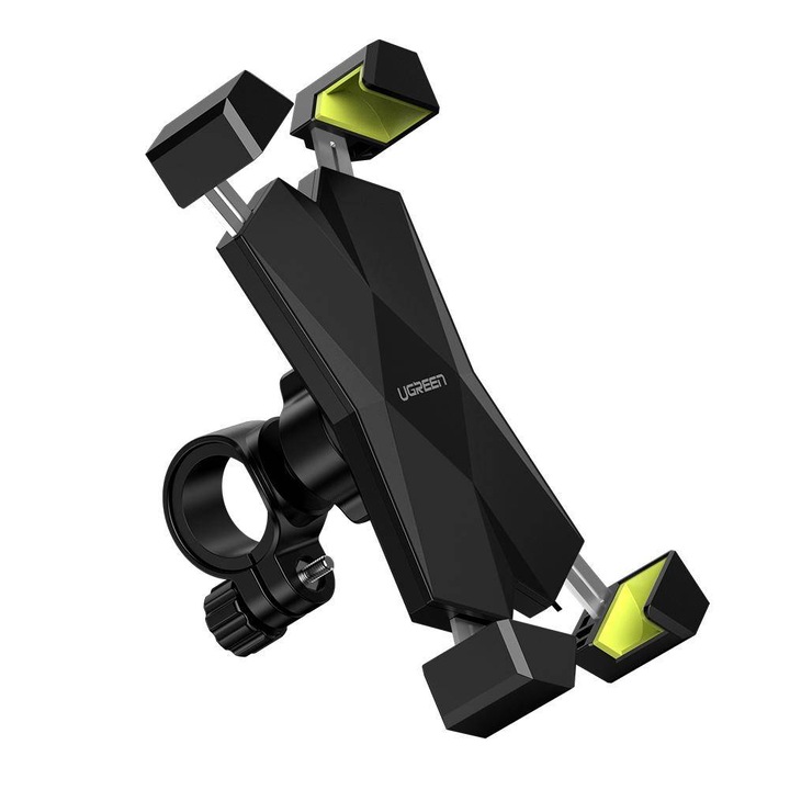 Suport telefon UGREEN LP181 pentru bicicleta, Motocicleta, Negru si Verde