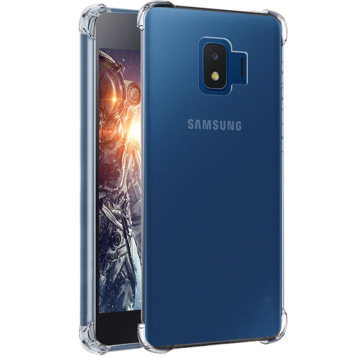 Защитен калъф, Удароустойчив, Silicon High Tech, за Samsung Galaxy J2 Core 2019, Crystal Clear