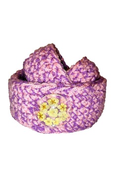 Set 3 cosulete crosetate, suport bijuterii, Delirium, flori naturale Set 3 cosulete crosetate, suport bijuterii, Delirium, flori naturale