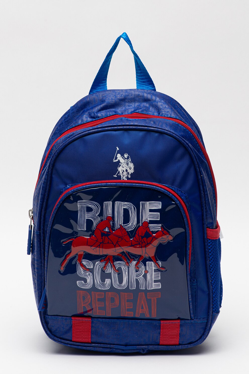 U.S. Polo Assn., Rucsac cu imprimeu text, Albastru
