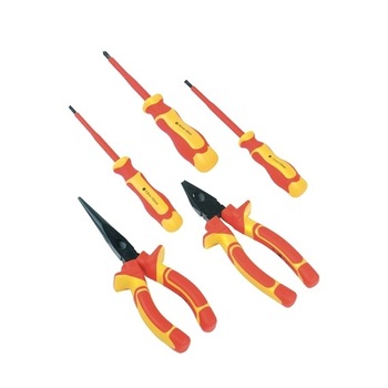 Set clesti si surubelnite izolate VDE Mannesmann M10610, 5 piese Set clesti si surubelnite izolate VDE Mannesmann M10610, 5 piese