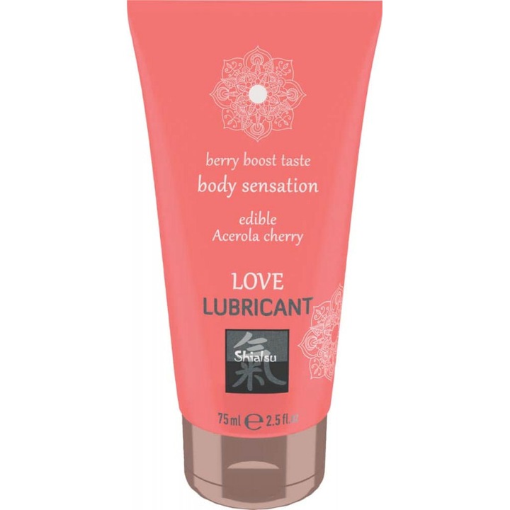 Lubrifiant comestibil cu aroma de cirese acerola Shiatsu 75 ml