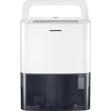 Dezumidificator Heinner HDU-M10, 10L/24h, control electronic, auto-restart, auto-oscilare, auto-dezghetare, timer 24h, 2.1L, maner, alb