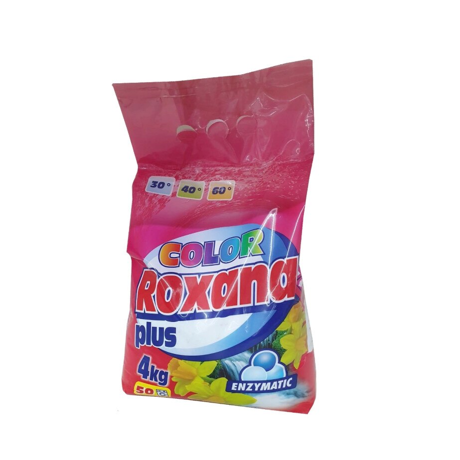Detergent automat Roxana Plus Color, 4 kg, 50 spalari, calitate superioara germana