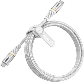 Cablu pentru incarcare si transfer de date Otterbox Premium 2xUSB Type-C 2m Alb Cablu pentru incarcare si transfer de date Otterbox Premium 2xUSB Type-C 2m Alb