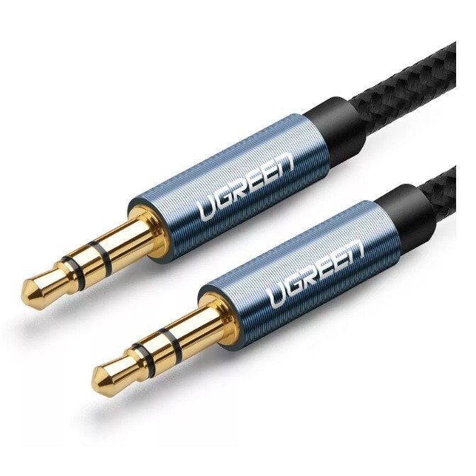Cablu Mini Jack Ugreen 3,5 mm Aux 1 m Albastru