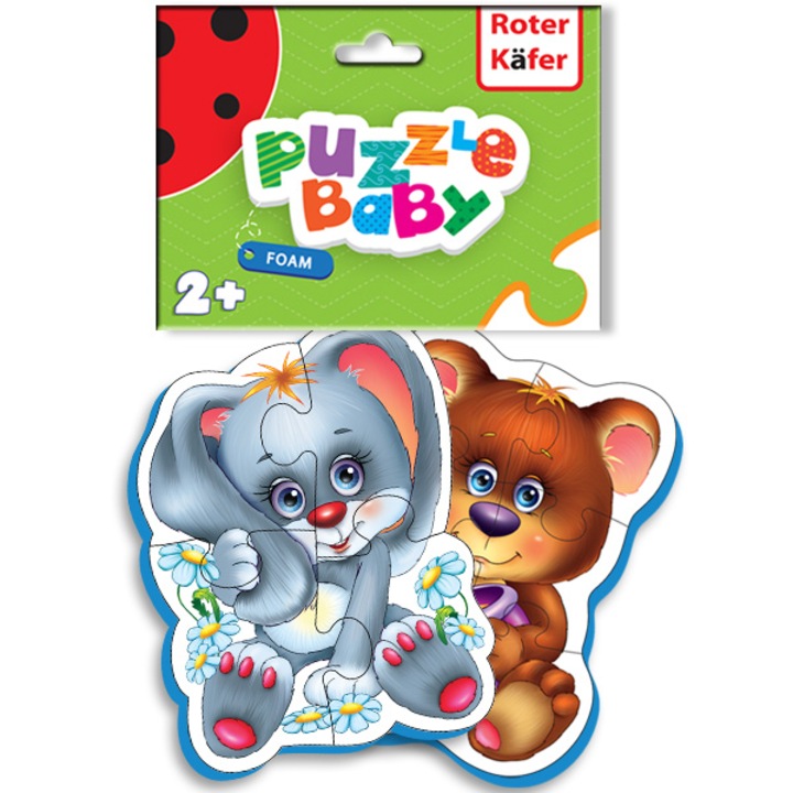 Puzzle Baby Ursulet-Rabbit, Roter Kafer