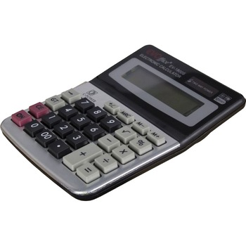 Calculator EVOffice 12 dgt, 11x14.5 cm, front metalic EV-1800S Calculator EVOffice 12 dgt, 11x14.5 cm, front metalic EV-1800S