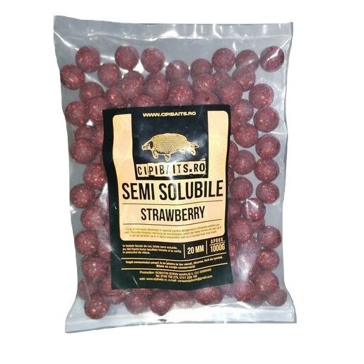 Boilies Nadire 1 kg Semisolubil aroma Strawberry