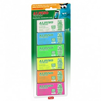 Plastilina neon ALPINO Plastilina neon ALPINO