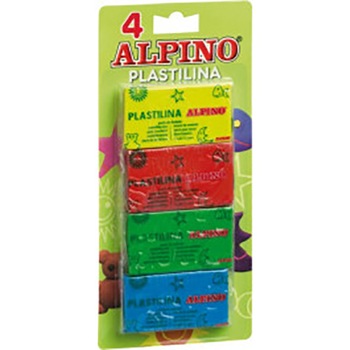 Plastilina standard Alpino 4 culori/set Plastilina standard Alpino 4 culori/set