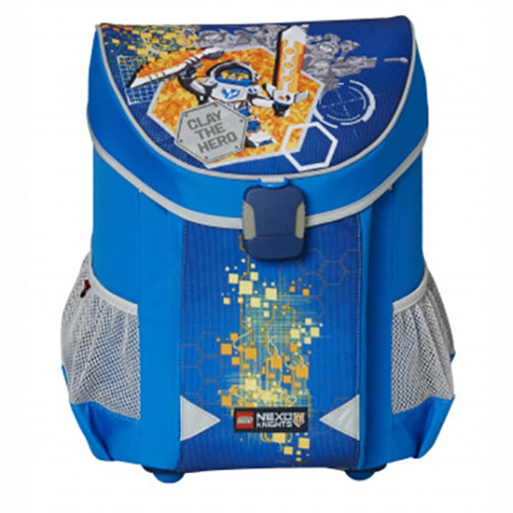LEGO Easy Core Line Nexo Knights Iskolatáska, 30 x 20,5 x 40,5 cm, kék