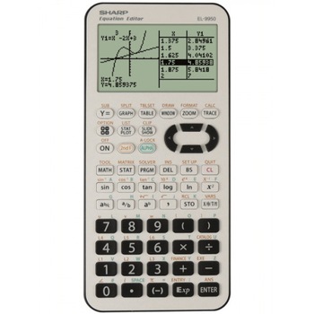 Calculator grafic SHARP 827 functiuni,EL-9950L - alb/negru Calculator grafic SHARP 827 functiuni,EL-9950L - alb/negru