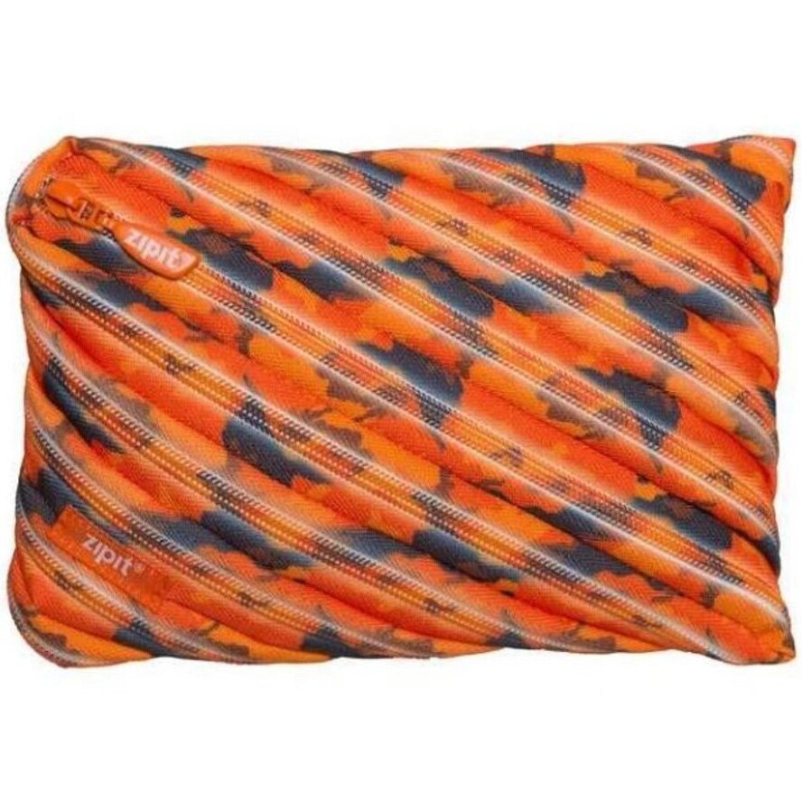 Penar cu fermoar ZIPIT Camo Jumbo - portocaliu cu maro