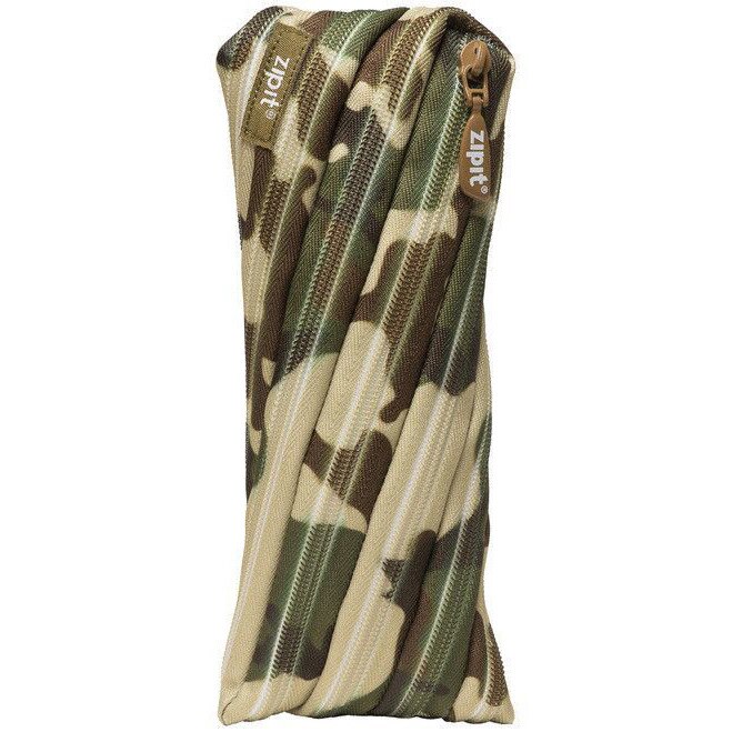 Penar cu fermoar ZIPIT Camouflage - camuflaj verde