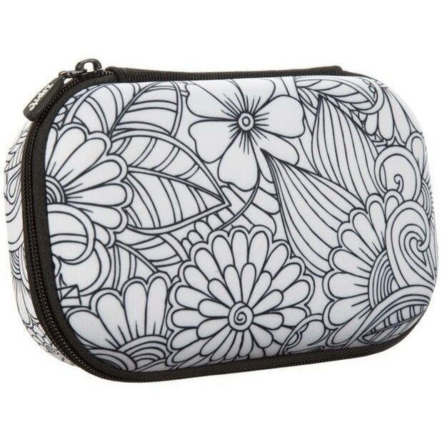 Penar cu fermoar ZIPIT Color In Storage box - Big Flowers