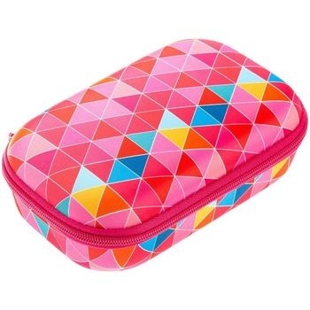 Penar cu fermoar, Zipit Colorz Storage box, triunghiuri roz, 21 x 7.5 x 13.5 cm Penar cu fermoar, Zipit Colorz Storage box, triunghiuri roz, 21 x 7.5 x 13.5 cm