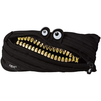 Penar cu fermoar, Zipit Grillz Monster, negru cu dinti aurii, 22 x 2 x 10 cm Penar cu fermoar, Zipit Grillz Monster, negru cu dinti aurii, 22 x 2 x 10 cm