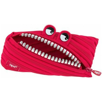 Penar cu fermoar ZIPIT Grillz Monster - rosu cu dinti argintii Penar cu fermoar ZIPIT Grillz Monster - rosu cu dinti argintii