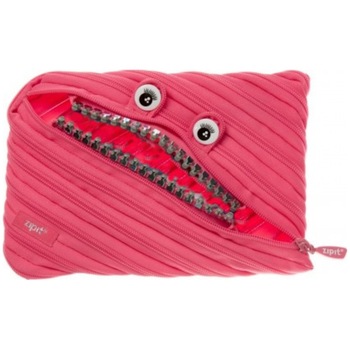 Penar cu fermoar ZIPIT Grillz Monsters Jumbo - roz cu dinti argintii Penar cu fermoar ZIPIT Grillz Monsters Jumbo - roz cu dinti argintii
